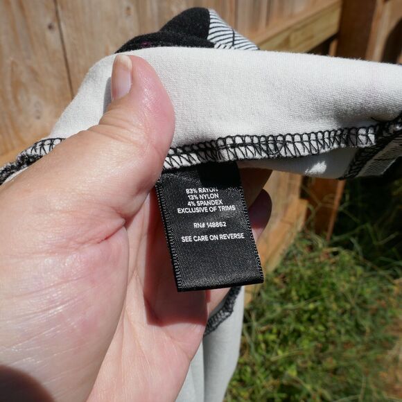 Torrid 00 Pencil Skirt Black White Purple Plaid Faux Corset Bodycon Size 10 M - Picture 5 of 6